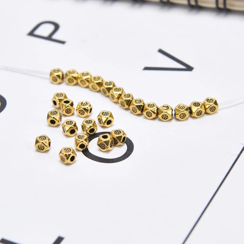 50 шт./лот маленькие бусины-разделители 3 5 мм металлические подвески для браслетов