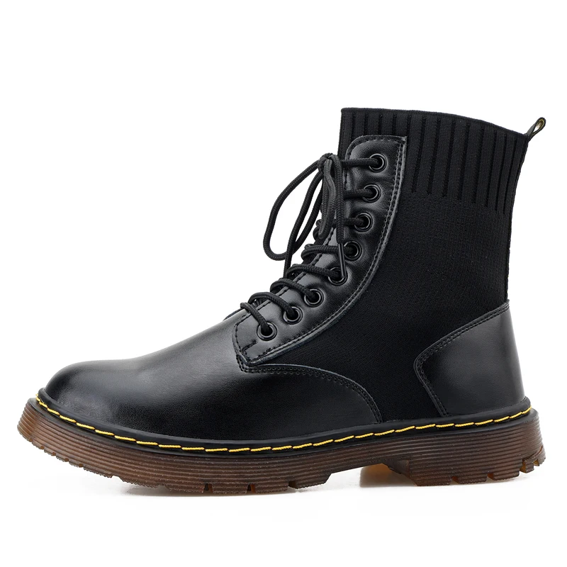 

Мужские и женские сапоги с высоким берцем, высококачественные модные и популярные Нескользящие удобные ботинки мартинсы для улицы