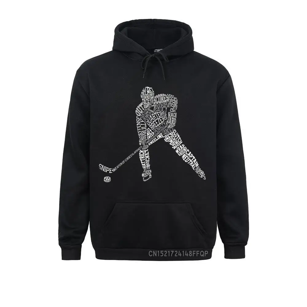 

Hockey Player Typography Hoodie For Youth Boys Girls Gifts Pullover Hoodies Birthday 2021 Newest Tight Sweatshirts