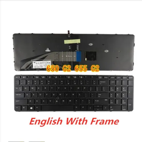 Ноутбук английская клавиатура для hp Probook 650 G1 655 G1/650 G2 655 G2 ноутбук замена раскладки клавиатуры - Цвет: English Version