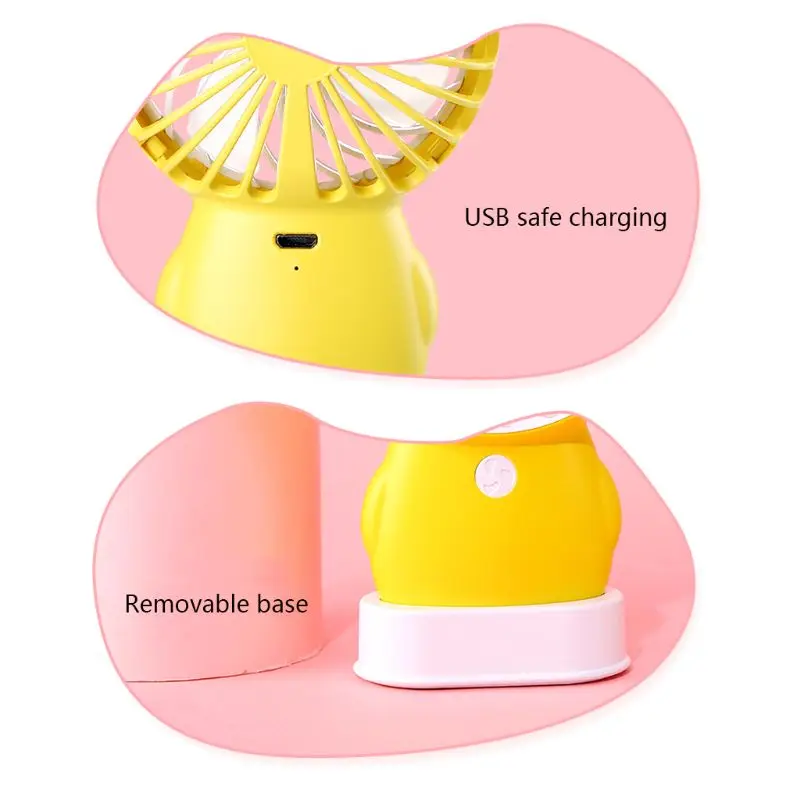 

New Portable USB Power Handheld Cartoon Penguin Mini Fan Summer Outdoor A0NC
