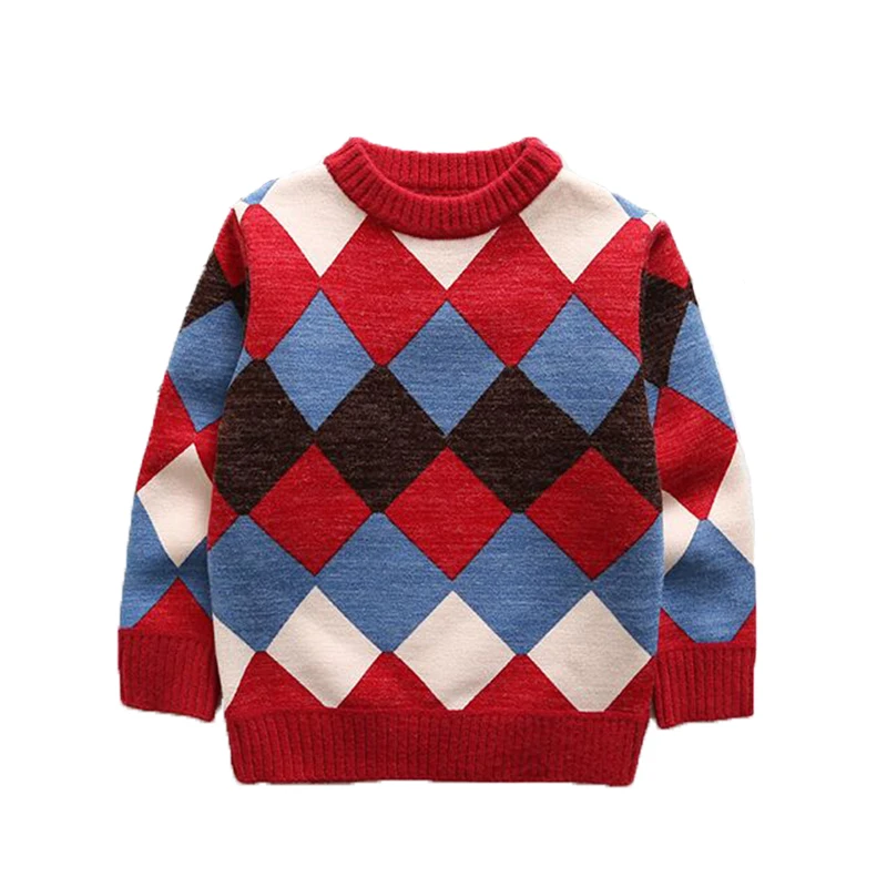 Детские повседневные Свитера Осень-зима 2019 г. Пуловер для мальчиков и девочек
