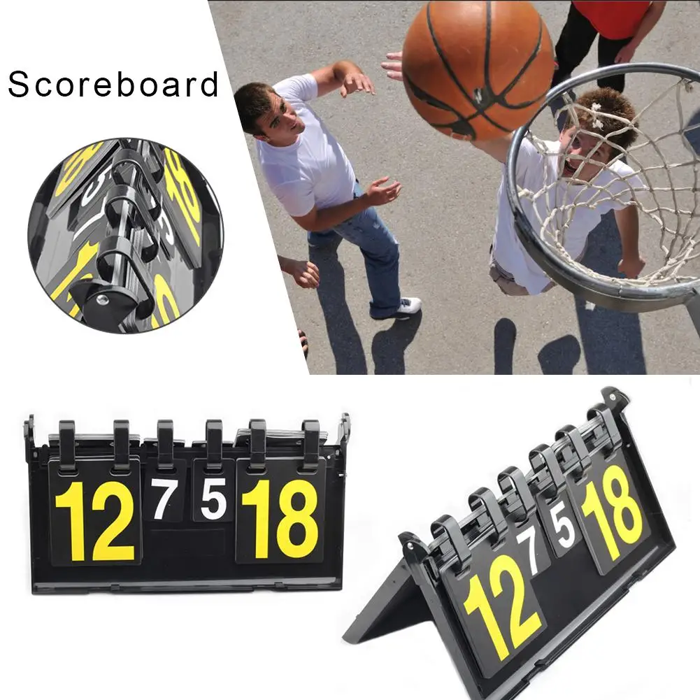 Портативное баскетбольное табло футбольное Волейбольный мяч 4 цифры теннисный