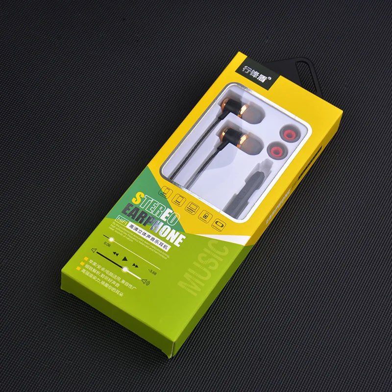 Наушники-вкладыши с гальваническим покрытием спортивные наушники проводные для