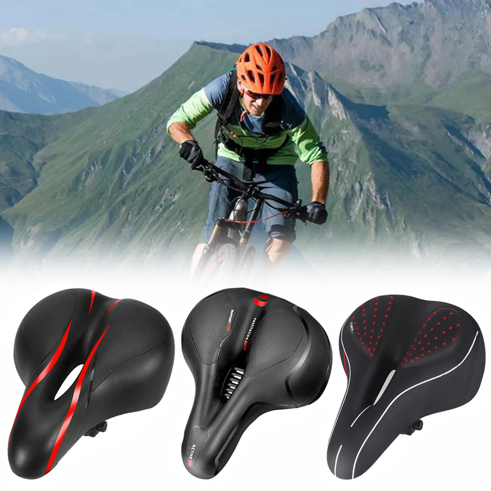 

Bicycle Seat Big Butt Saddle Bicycle Saddle Mountain Bike Seat Bicycle Accessories Shock Absorber Wide Comfortable Accessories