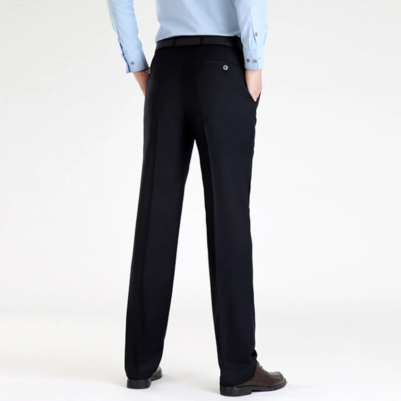 VOMINT брюки мужские досуг высокой талии прямые среднего возраста мыть и носить