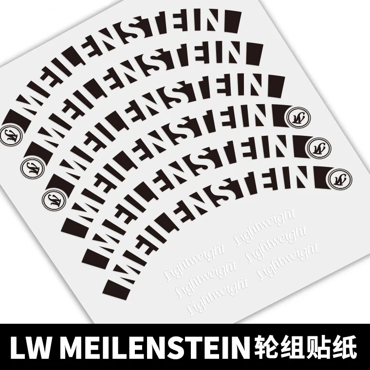 

700C 38/50mm Road bicycle reflective rim sticker cycle road wheels decal fo rlightweight meilenstein carbon wheel