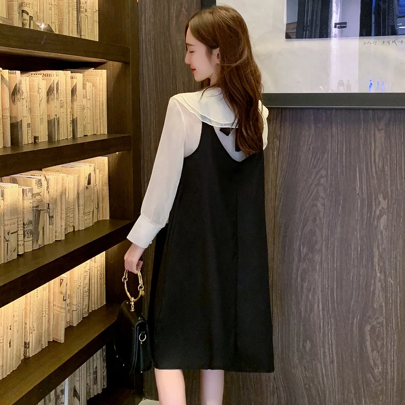 2019 Новое Брендовое весеннее платье для беременных женское короткое шифоновое