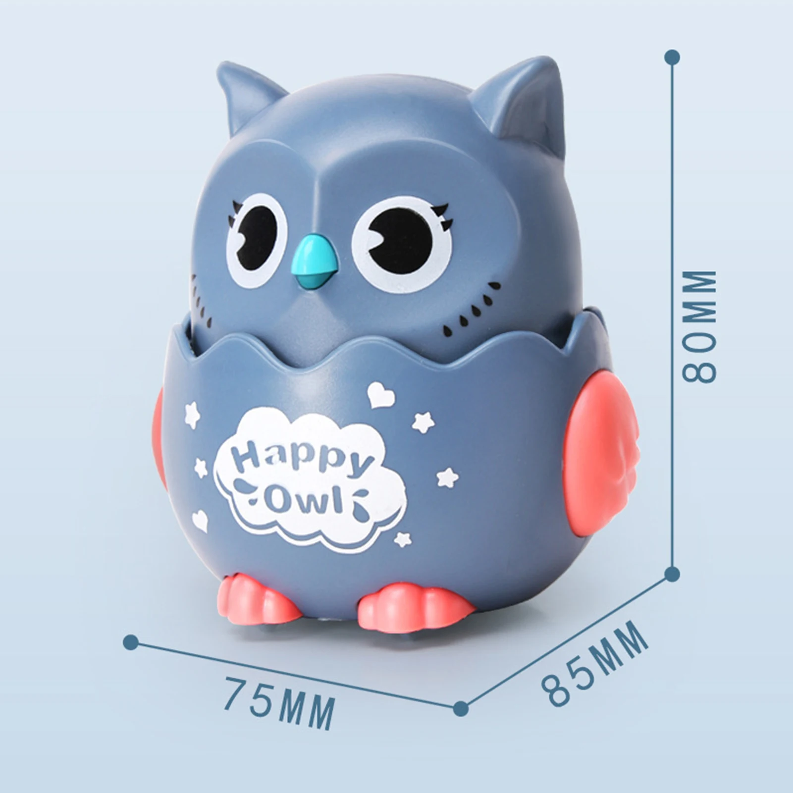 

Press and Go Owl Toy Educational Inertial Owl with Rotating Head