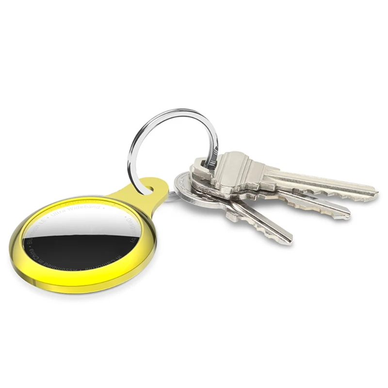 

Plating TPU Protective Cover Soft Comfortable Case Shell Location Tracker Protector for AirTags Bluetooth Tracker Accessories