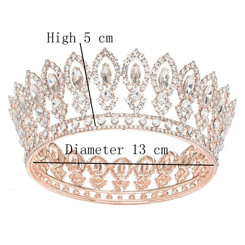 Винтажная Хрустальная Свадебная Корона Стразы свадебная корона для королевы