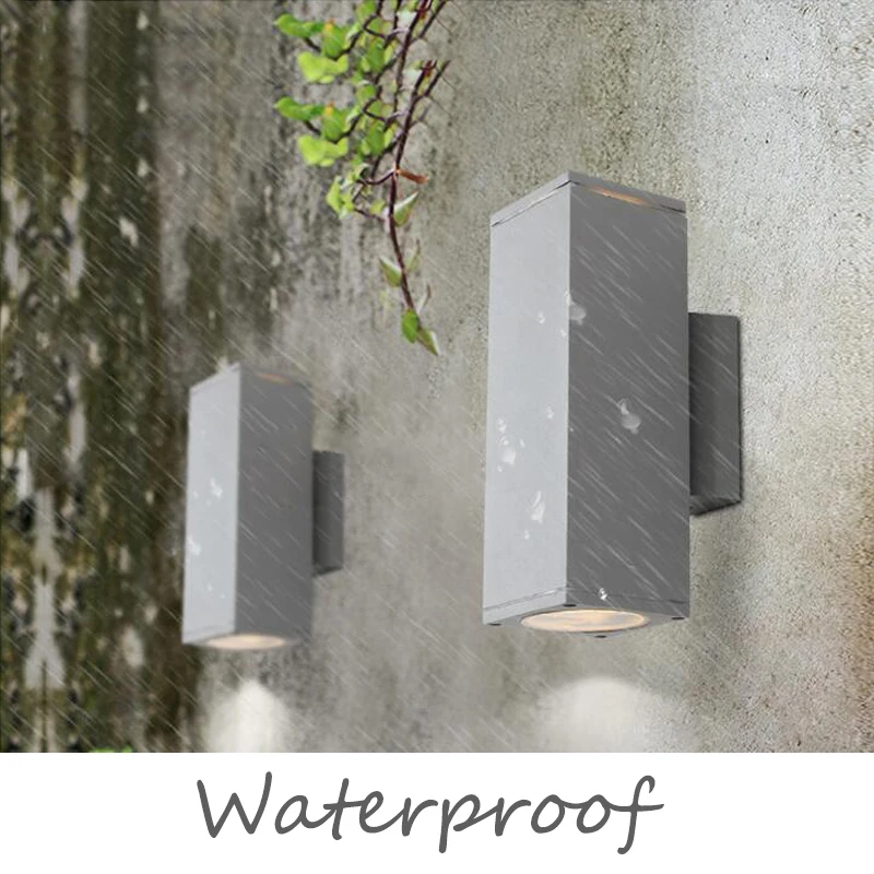 Диммируемый настенный светильник E27 уличное освещение с лампочками 10 Вт 14 24