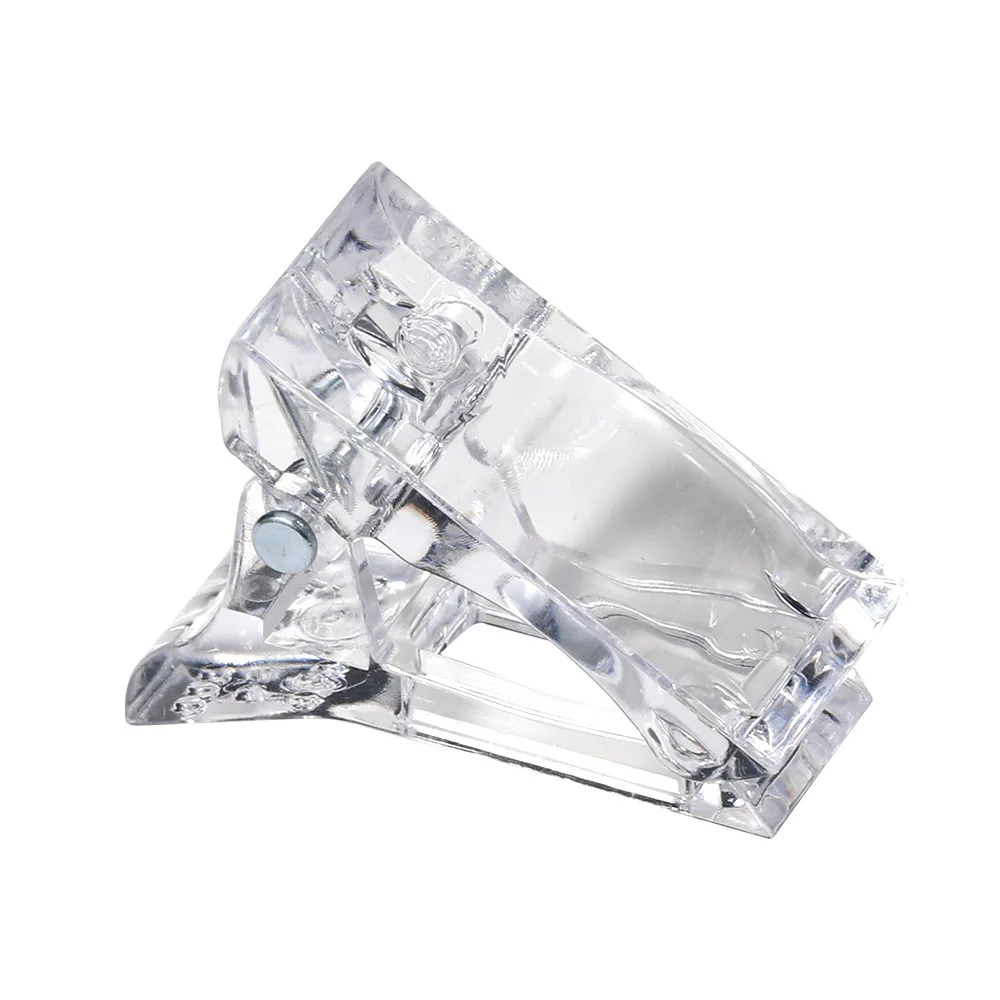 Прозрачный Кристальный зажим для дизайна ногтей наращивания УФ-гель