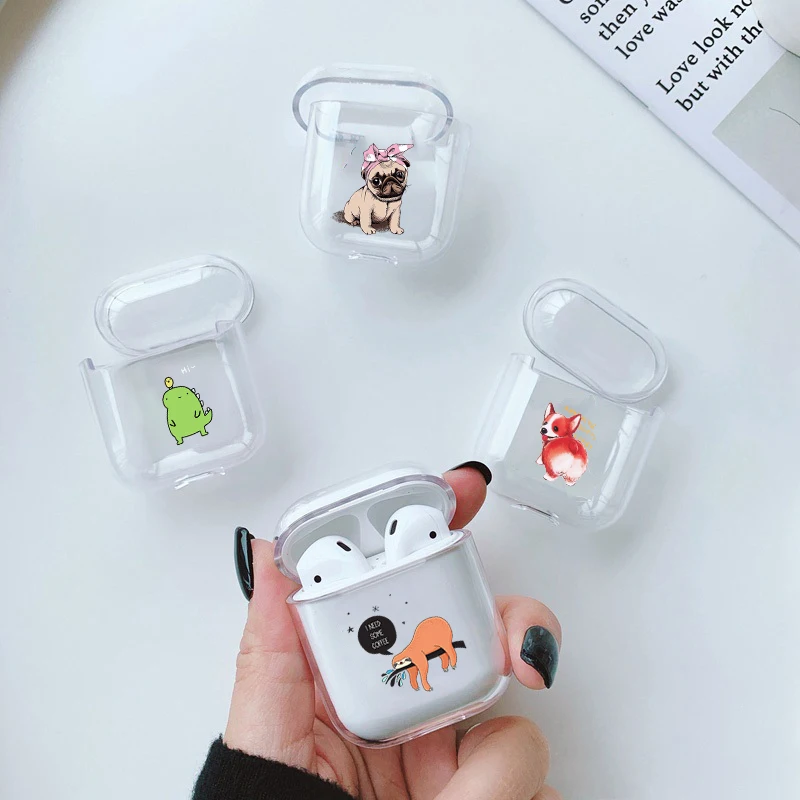 Жесткий симпатичный Забавный Чехол Air Pods для Apple airpods чехол Роскошный мультяшный