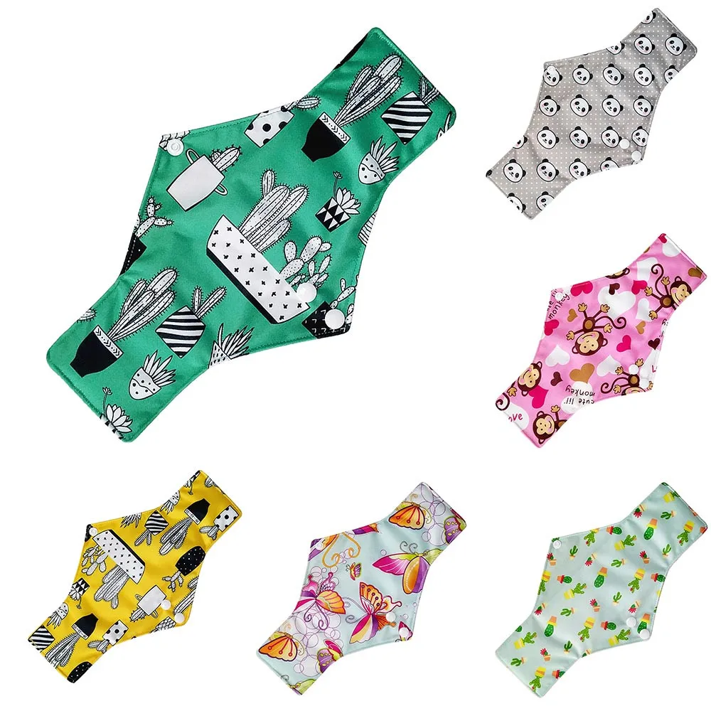 Многоразовые бамбуковые моющиеся менструальные прокладки Mama гигиенические для