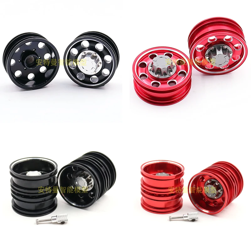 

Обновленные передние и задние металлические узкие колеса для 1/14 Tamiya RC грузовик прицеп самосвал Scania MAN Benz Actros Volvo автозапчасти «сделай сам»