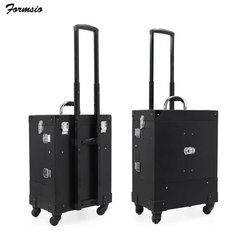 women necessaire makeup box professional Cosmetic luggage bag makeup trolley case large capacity