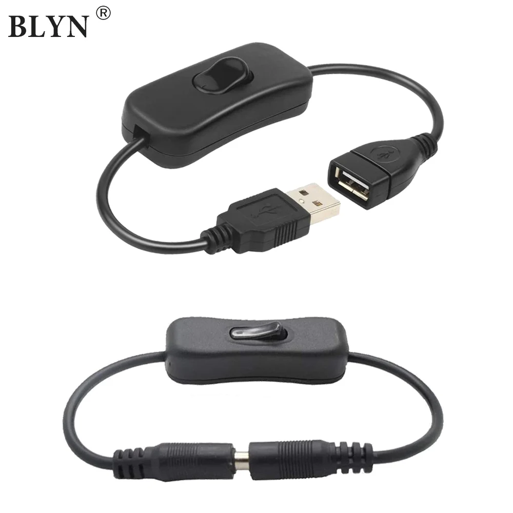 Male To Female Usb Extension Cable With On/off Power Switch For Fan Driving Recorder Led Lamp Strips