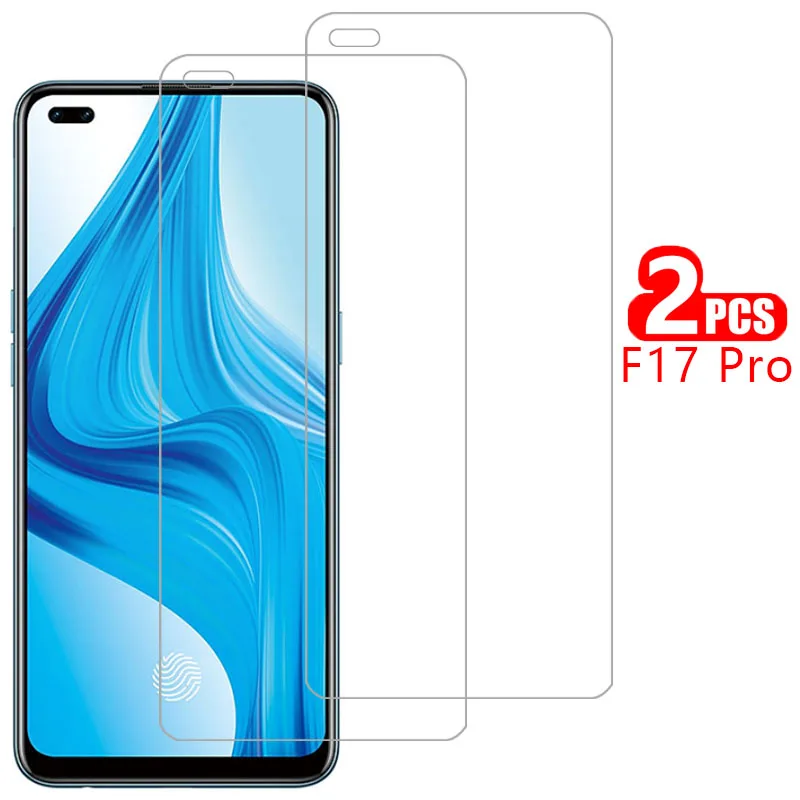 

screen protector tempered glass for oppo f17 pro case cover on f 17 17f f17pro 6.43 protective phone coque bag 360 opp opo appo