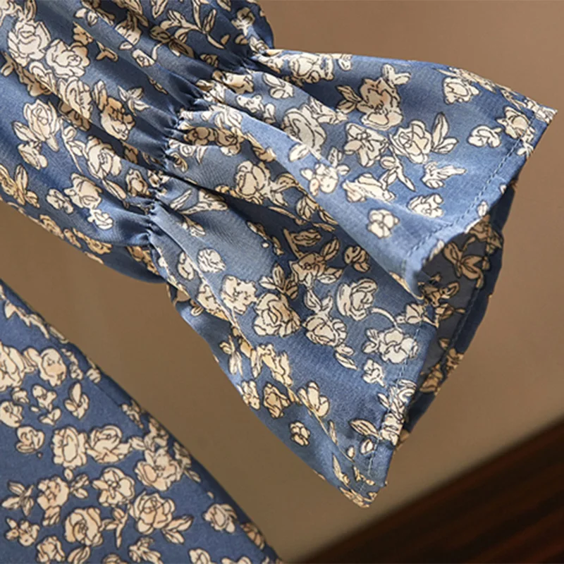 Большие размеры S-4XL женское модное элегантное платье с цветочным принтом осень