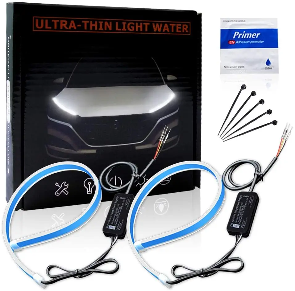 

1 набор 45 см 17,7 "красный/желтый гибкий светодиодный трубка Газа Стиль течет бар силиконовые полосы автомобилей сигнала поворота светильник тормозной светильник трековой лампы