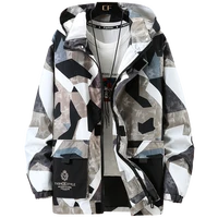 plus size 10xl 9xl 8xl 7xl spring autumn loose jacket men hooded fashion printed jacket men hip hop outerwear casual jacket man