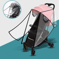 baby stroller waterproof rain coveruniversal wind dust shieldwith zipper windowsraincoat for stroller prams
