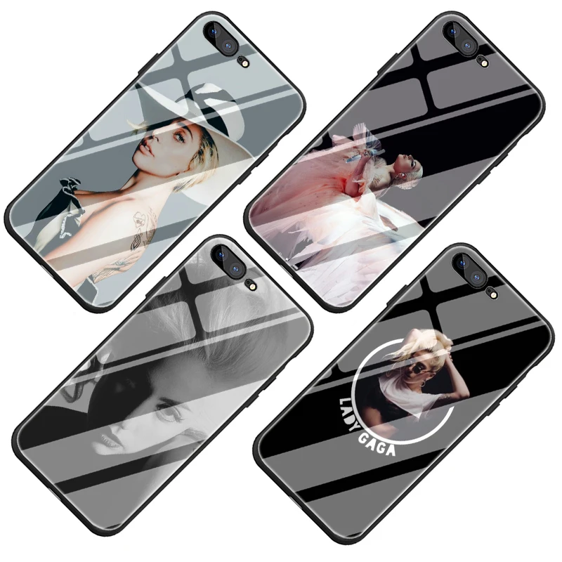 Чехол для телефона из закаленного стекла EWAU Lady Gaga iphone 5 5s SE 2020 6 6s 7 8 Plus X XR XS 11 pro