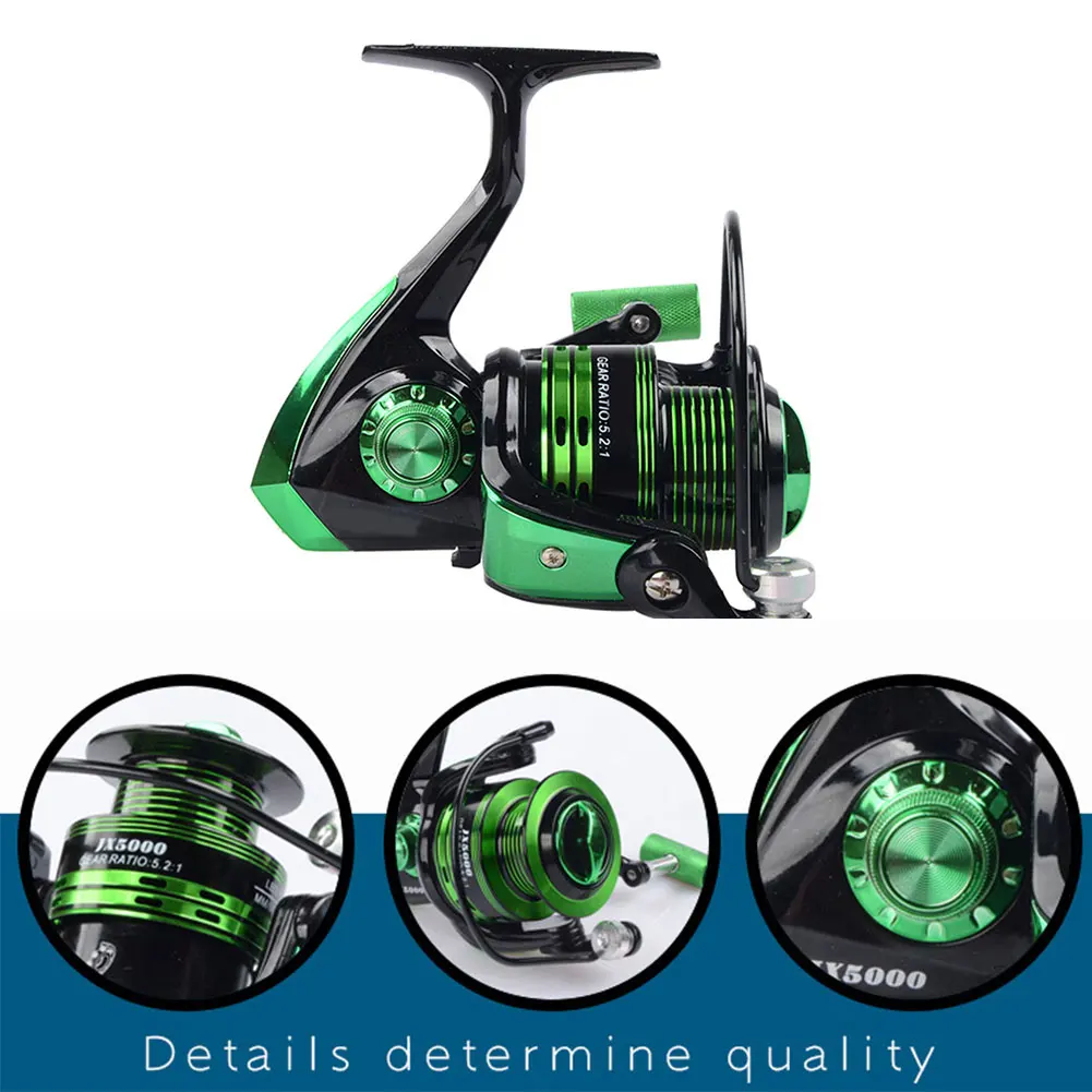 Новая Металлическая спиннинговая Рыболовная катушка снасть складная ручка