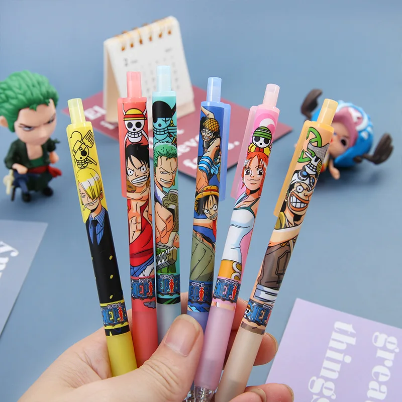 

36 pcs/lot Creative Pirate Press Gel Pen Cute 0.5mm black Ink Signature Pens Promotional Gift Office School Supplies