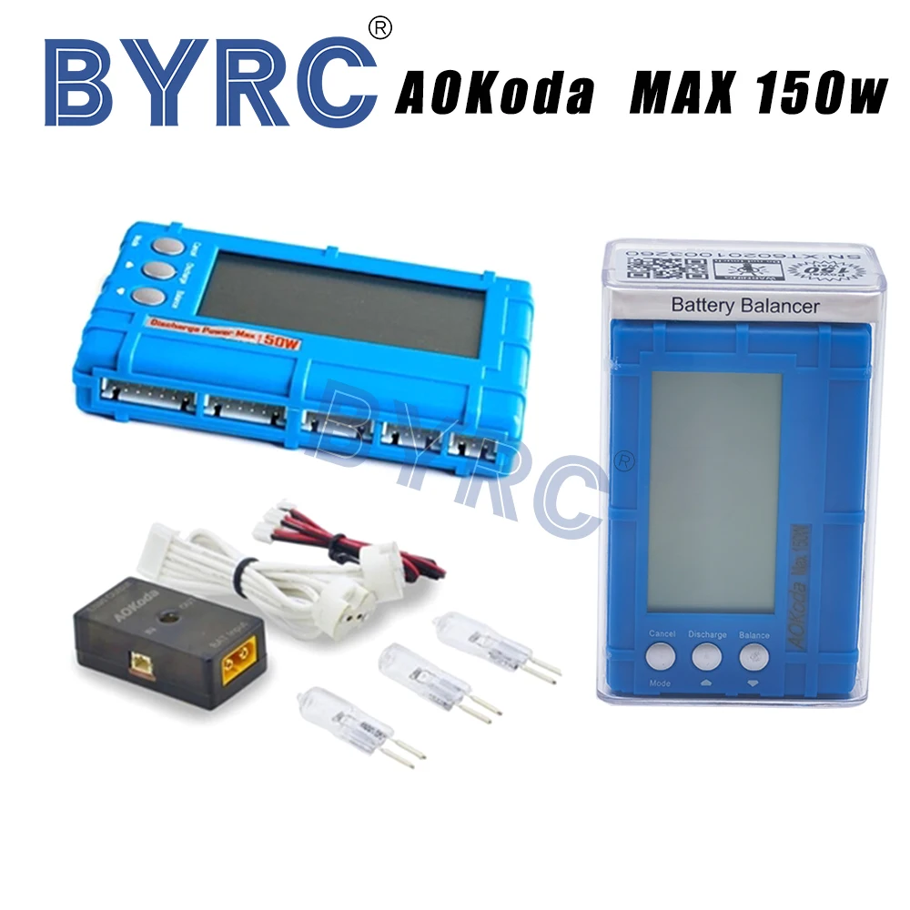 AOKoda 150 Вт 3 в 1 RC 2s-6s Lipo Li-Fe Battery Balance LCD + измеритель напряжения разрядник | Игрушки и