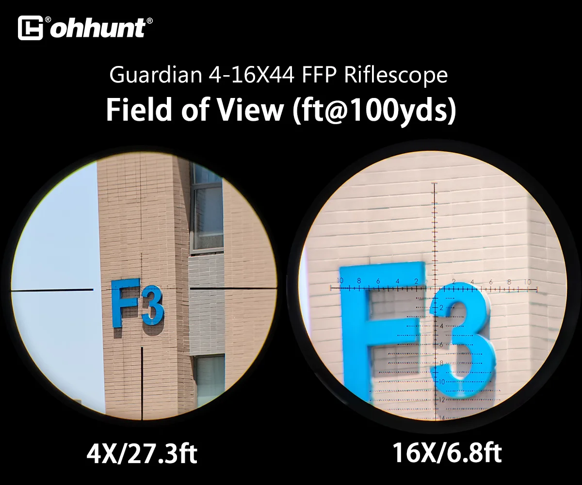 Ohhunt Guardian 4-16X44 FFP охотничий прицел стеклянная гравированная сетка боковой