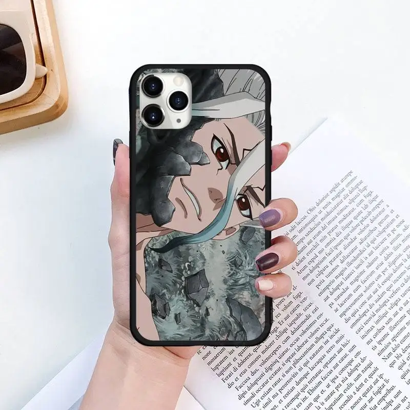 

Anime Comics Dr.STONE poster Phone Case for iPhone 11 12 pro XS MAX 8 7 6 6S Plus X 5S SE 2020 XR Luxury brand shell funda coque