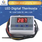 XH-W3002 W3002 AC 110 В-220 в DC 24 В DC 12 В светодиодный цифровой терморегулятор Термостат Регулятор Лер контроль температуры переключатель метр
