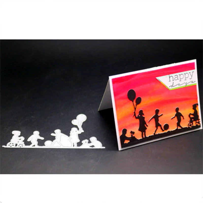 YINISE для скрапбукинга металлические режущие штампы трафареты детей DIY бумажные