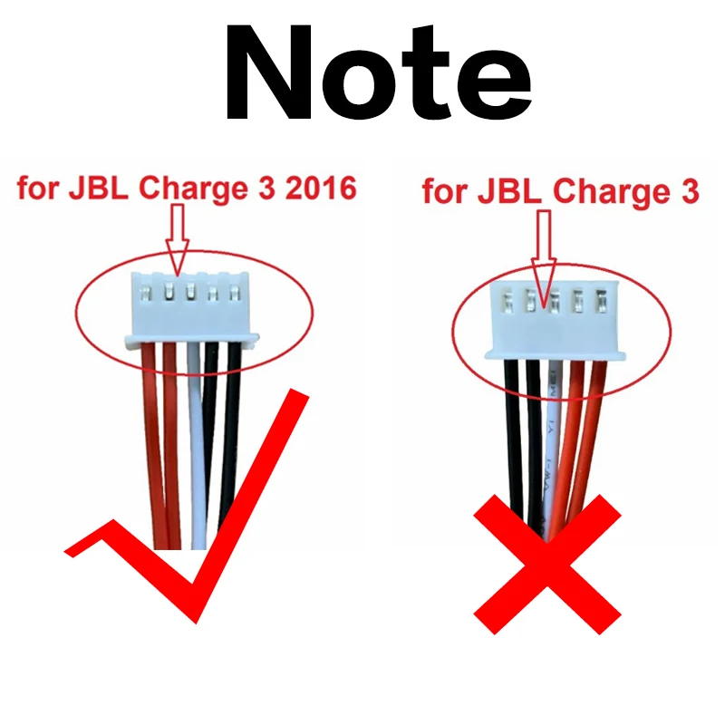 Аккумулятор GSP1029102A высокой емкости 12800 мАч для версии JBL Charge 3 2016 проверьте место 2