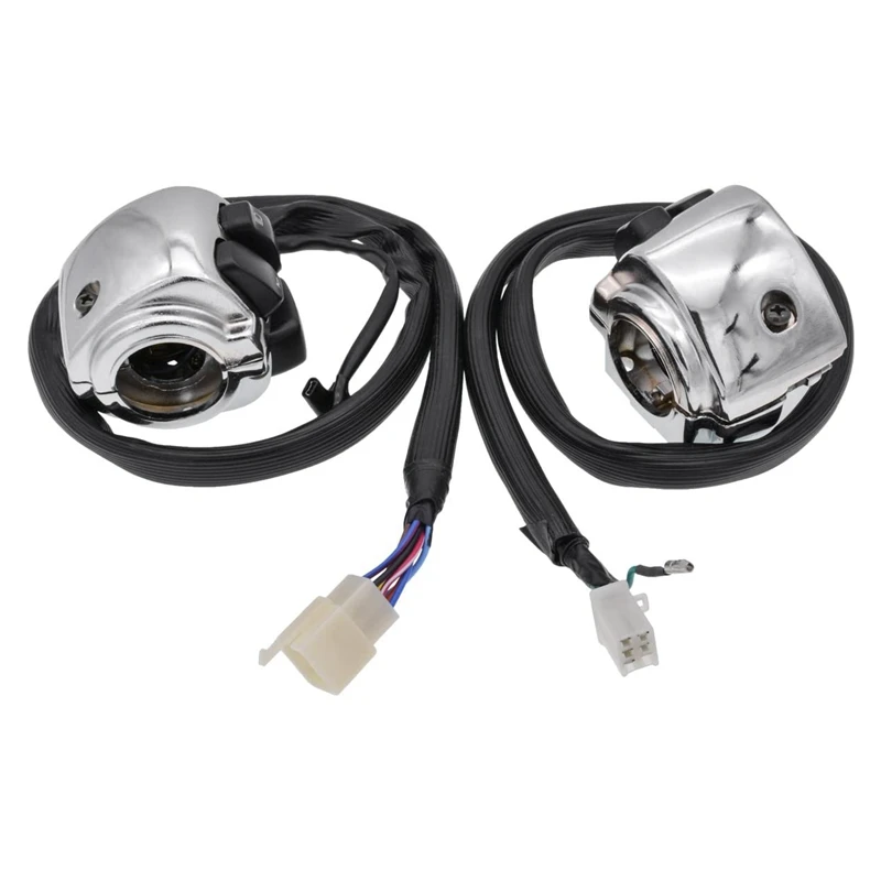 Топ! мотоцикл 1 дюйм 25 мм Серебряный Руль управления переключатель для 1996 2012 Softail