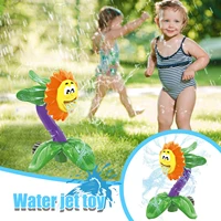 splash sunflower yard water sprinkler lawn sprinkler for kids summer garden gift rotatable outdoor water spraying bath toy