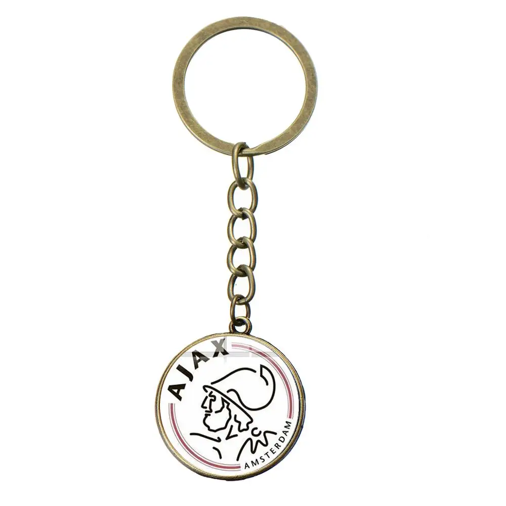 Style 8 SIAN, Новое поступление, Ajax, футбольные лиги, логотип, брелок, футбольный клуб, коллекция, брелок, держатель, безделушки, подарок для фанатов, мужские ювелирные изделия - Цвет: Style 8