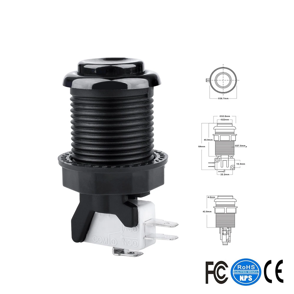 Happ Style 1/ 2 Player Start &amp Home Push Buttons With Micro Switch For Arcade Machine Games Mame Jamma Parts | Спорт и