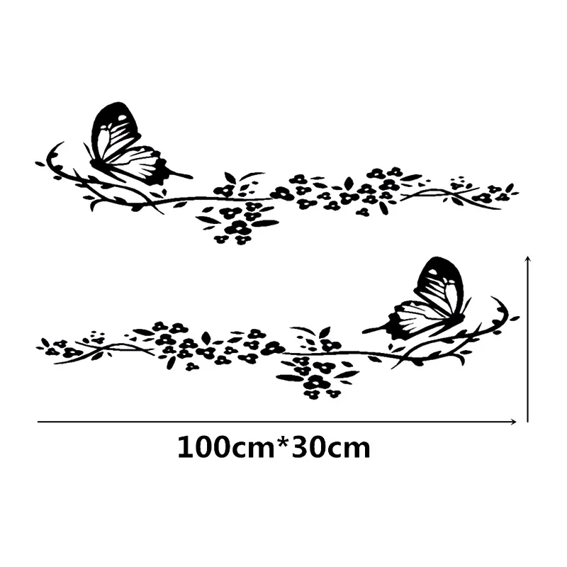 1 пара автомобильные водонепроницаемые наклейки с бабочками | Автомобили и