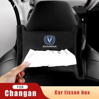 1x car tissue box holder auto interior storage styling accessories for changan cs95 cs85 cs75 cs55 cs35 cs15 2018 2019 2020 eado