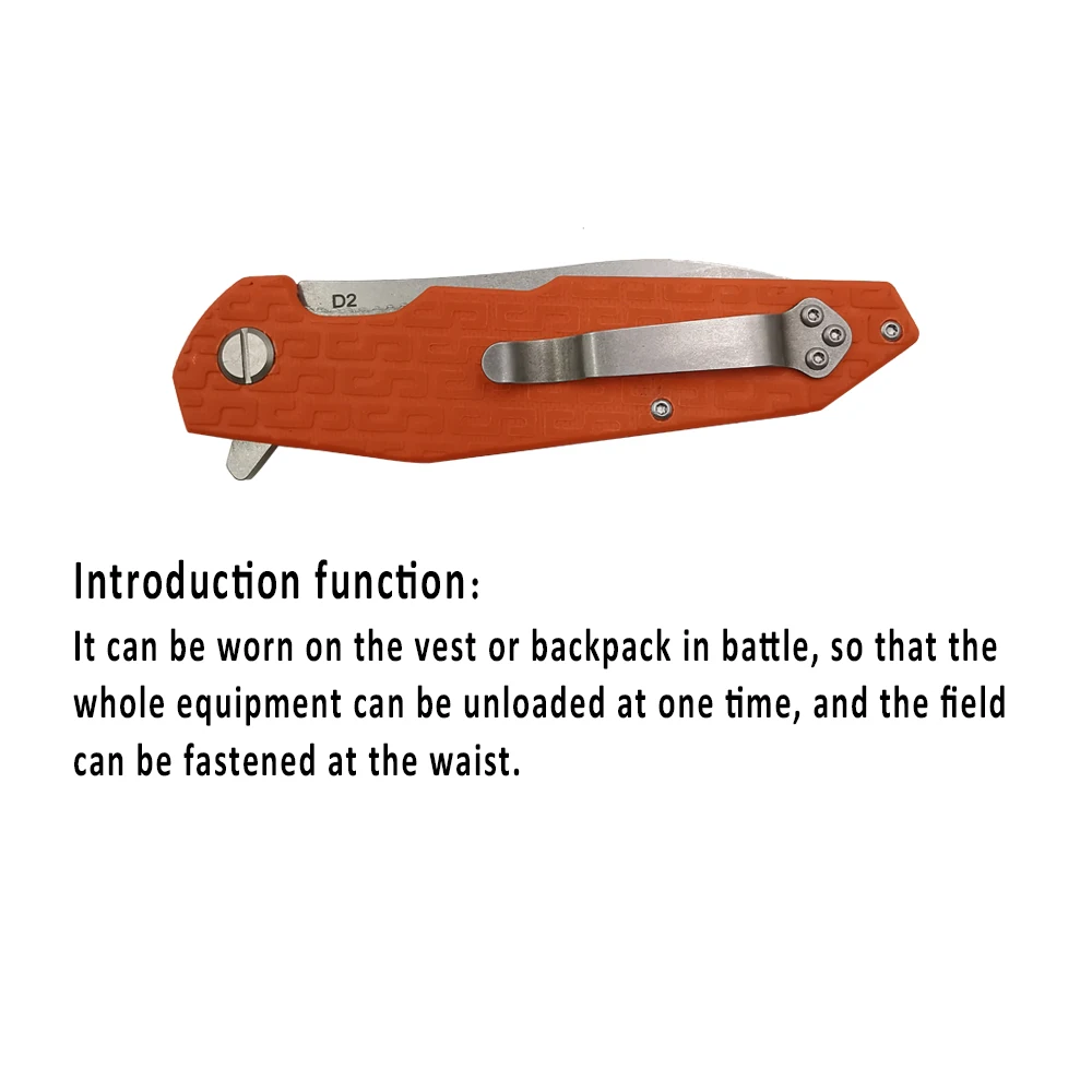 Высококачественный складной нож для выживания 60-61HRC D2 G10 карманный рыбалки на