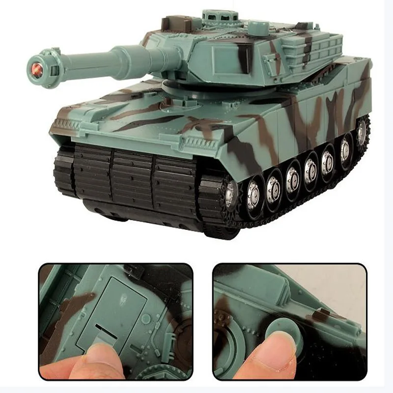 Four-Way Remote Control Tank Simulation Military Model Wireless Electric Car Light Music Children's Toy Gft | Игрушки и хобби