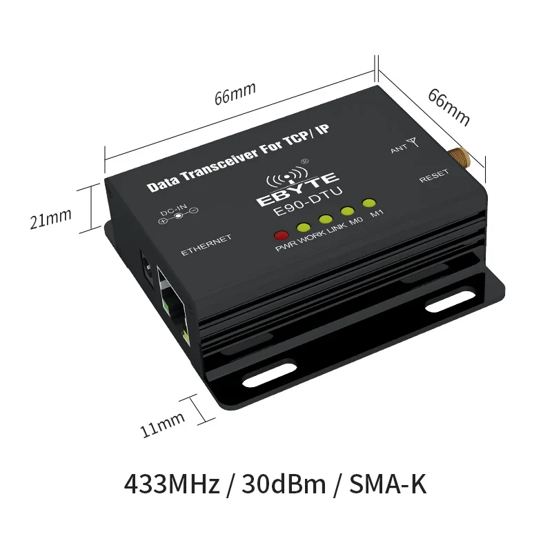 Ethernet Modbus 433 МГц 1 Вт IoT TCXO E90-DTU-433C30E дальний PLC передача данных беспроводной трансивер модем ethernet модем