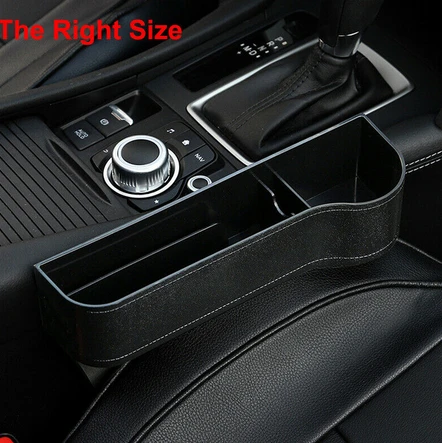 Passenger side Автокресло щелевая зазор хранения Catcher Box карманный органайзер телефон чашка для монет держатель - Название цвета: Passenger side