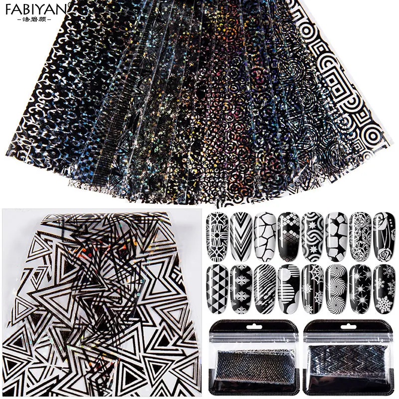 

Переводная наклейка для дизайна ногтей, снежинка, звезда, лазерный блеск, бумага, леопардовые украшения, маникюрная фольга, инструмент 16 шт./...