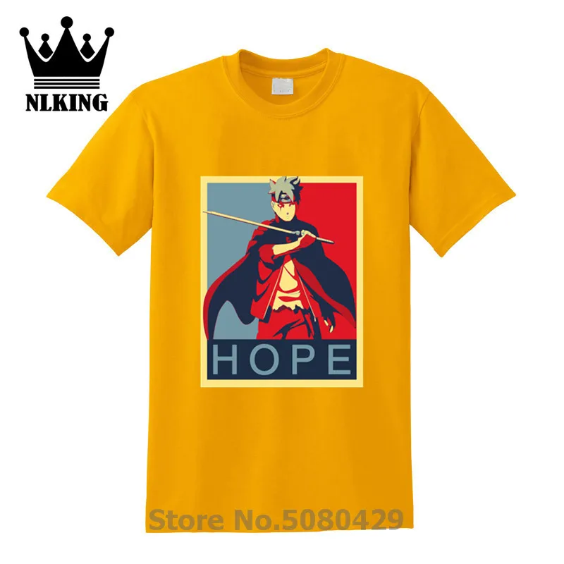Boruto аниме Hope Political Naruto 100% хлопок топы 1978 футболки с принтом Футболка Мопс летняя