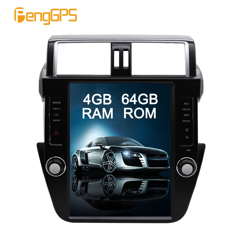

Android Car Head Unit for Toyota Land Cruiser Prado 150 2014-2018 Tesla Vertical Touchscreen FA Radio Receiver Built in Carplay