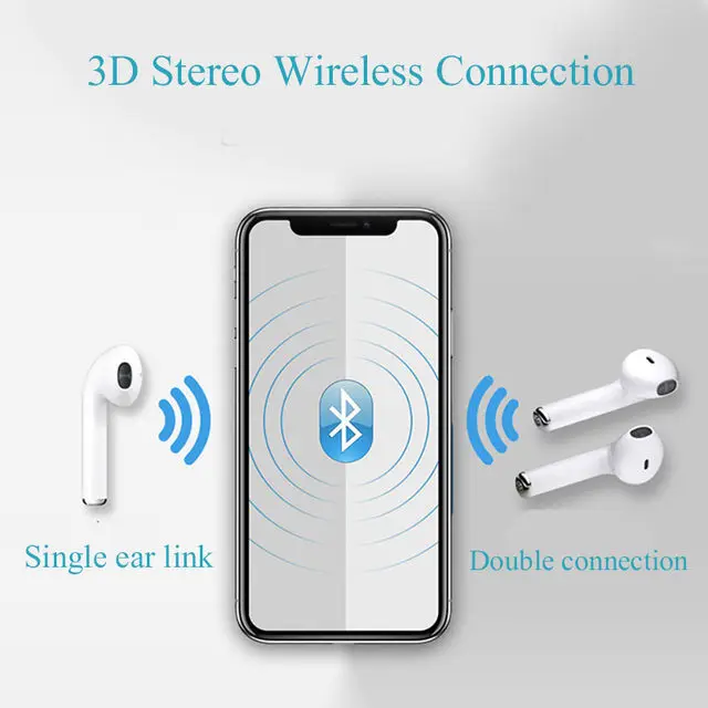 I7 Bluetooth беспроводные наушники-вкладыши для i7s tws наушники спортивные с микрофоном для iPhone samsung huawei LG PK i9 i11 i12 i14 i200